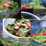 paleo strawberry spinach salad