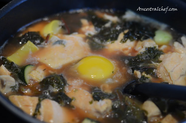 egg in soup