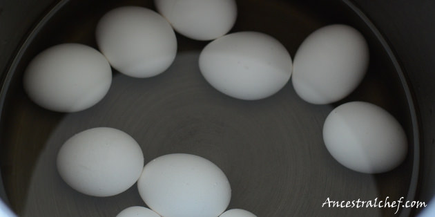 Paleo Tea Eggs (Cha Dan) boiling eggs