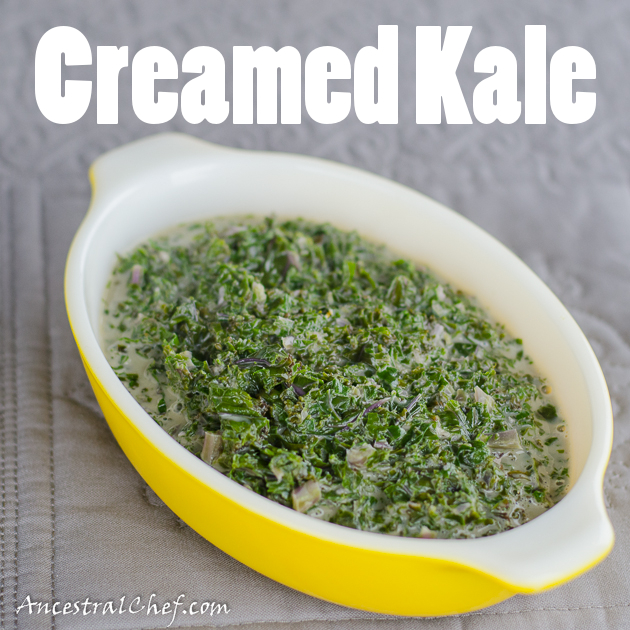 Paleo Curry Coconut Creamed Kale - get the full recipe here: https://paleoflourish.com/paleo-coconut-creamed-kale/