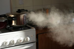 Get a cooking oil with a high smoke point