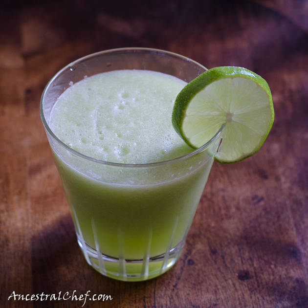 paleo celery cucumber lime smoothie
