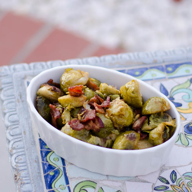 Easy Bacon Brussels Sprouts