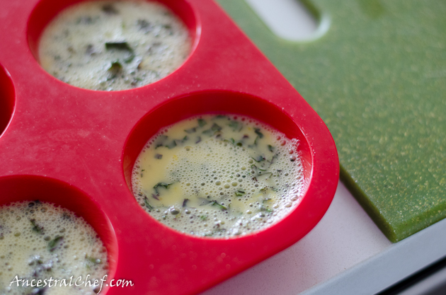 silicone muffin pan to make paleo egg muffins