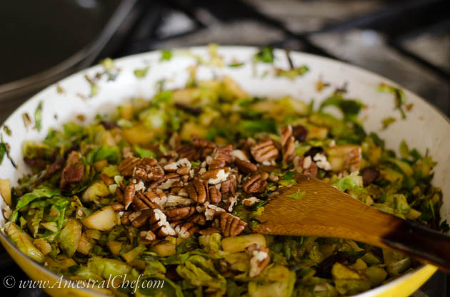 Paleo Apple Pecan Brussels Sprouts Recipe