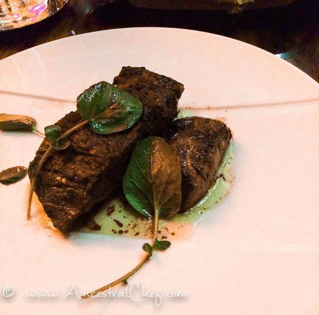 american kobe rib cap steak gordon ramsay restaurant las vegas paleo with foie gras