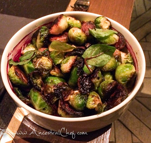 brussels sprouts side gordon ramsay los angeles restaurant paleo