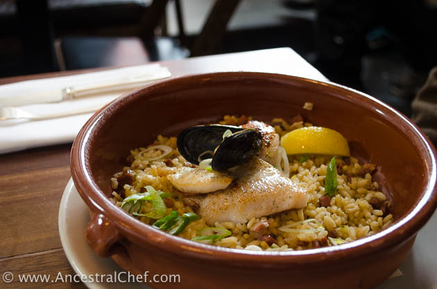 seafood paella at olympic provisions, portland, oregon, paleo restaurant