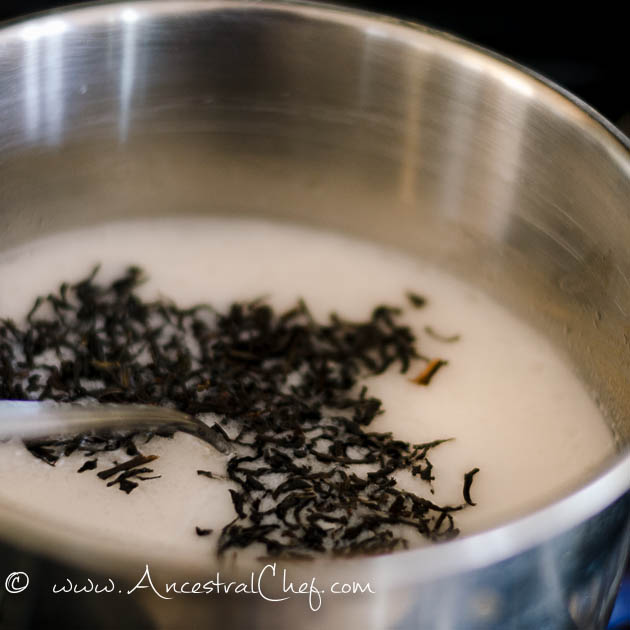 making Paleo coconut masala chai tea