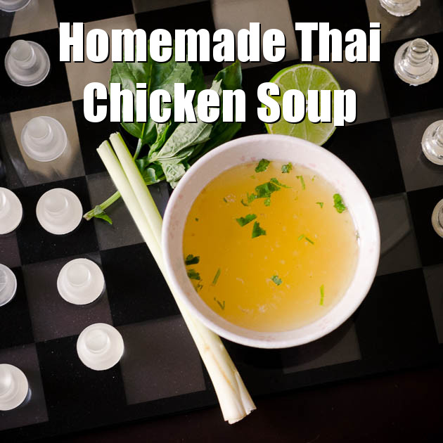 homemade paleo thai chicken soup