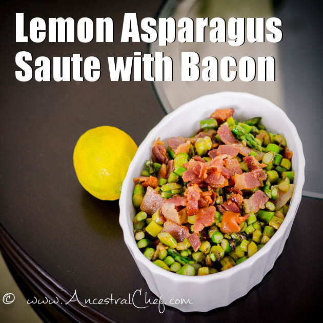 Lemon Asparagus Saute with Bacon