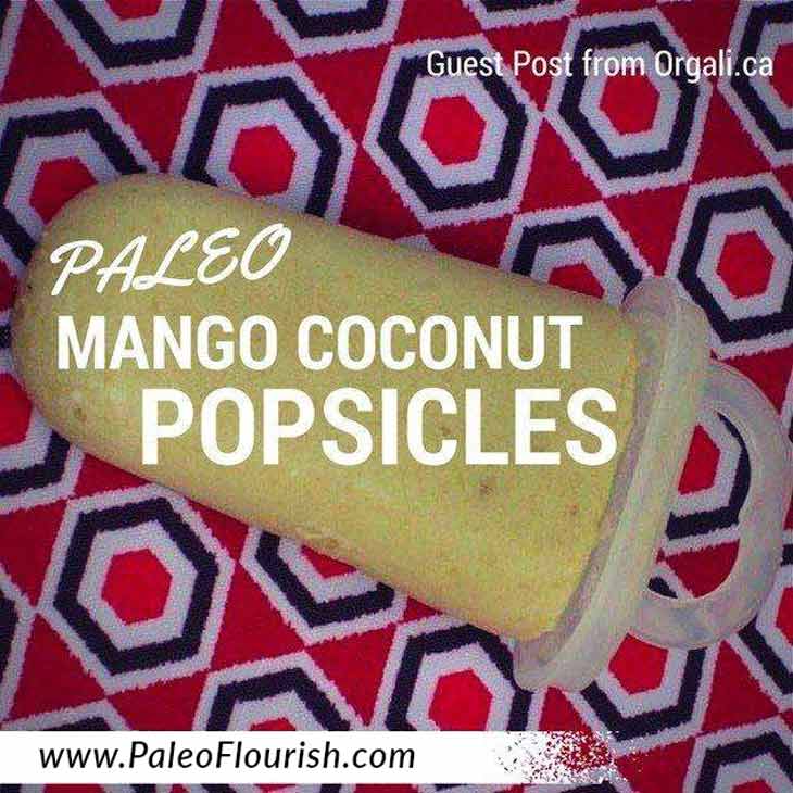 Paleo Mango Coconut Popsicle Recipe https://paleoflourish.com/paleo-mango-coconut-popsicle-recipe-guest-post