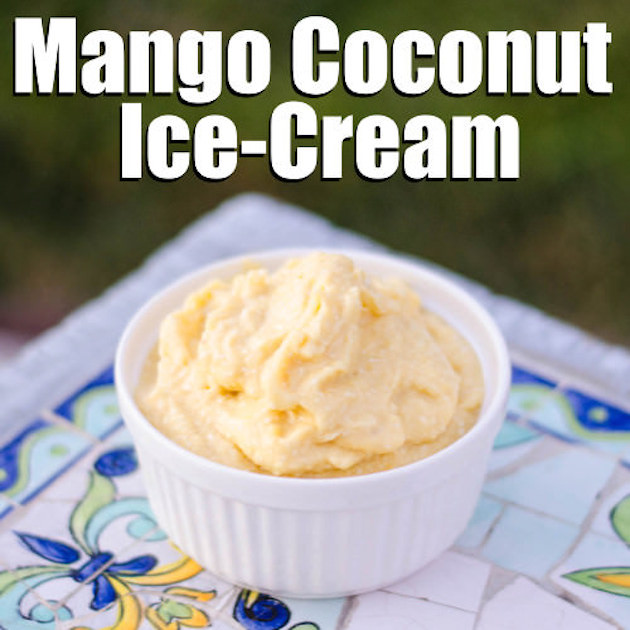 Mango Coconut Ginger Paleo ice Cream Recipe
