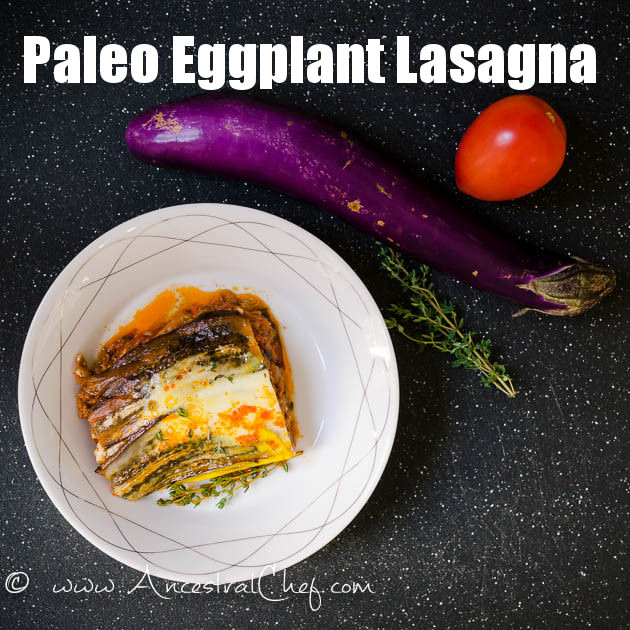 Paleo lasagna recipe with eggplant - get the full recipe here: https://paleoflourish.com/paleo-lasagna-recipe-with-eggplants-dairy-free