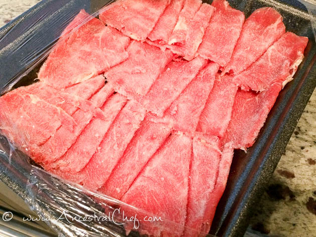 paleo shabu shabu beef dinner