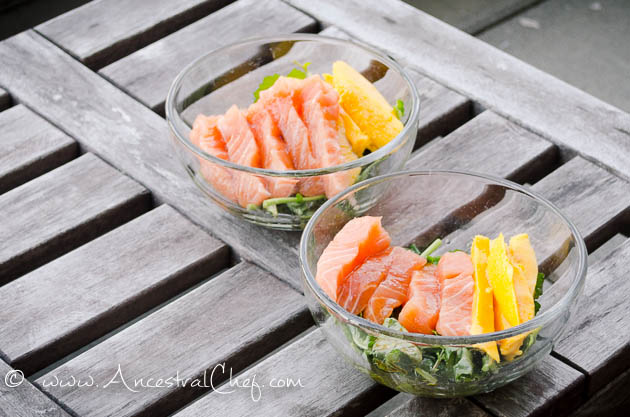 paleo sashimi salad recipe