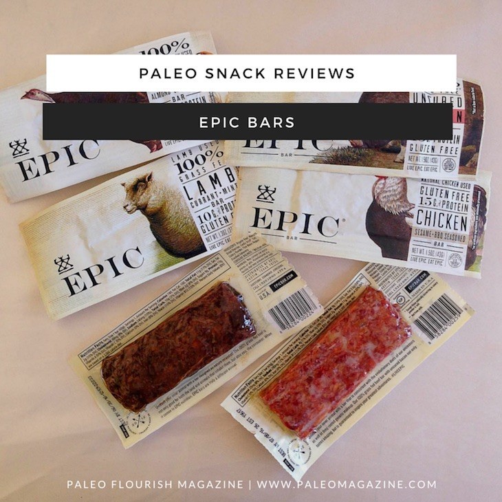 Paleo Snack reviews - epic bars