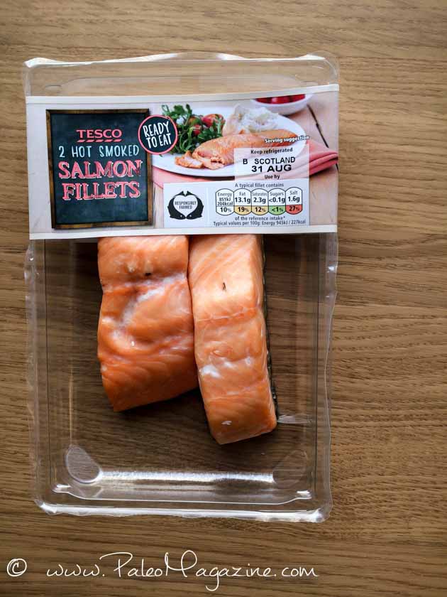tesco hot smoked salmon easy paleo snack