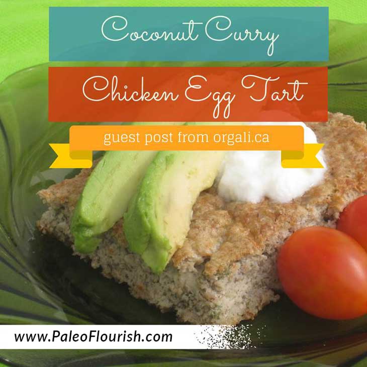Coconut Curry Chicken Egg Tart Recipe - Guest Post from Alina Muresan