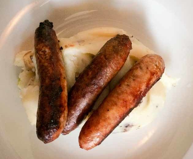 sausage and mash at mums edinburgh scotland uk paleo restaurant