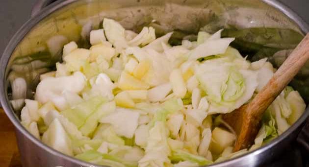 paleo Mustard cabbage apples recipe