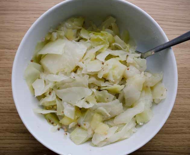 paleo Mustard cabbage apples recipe