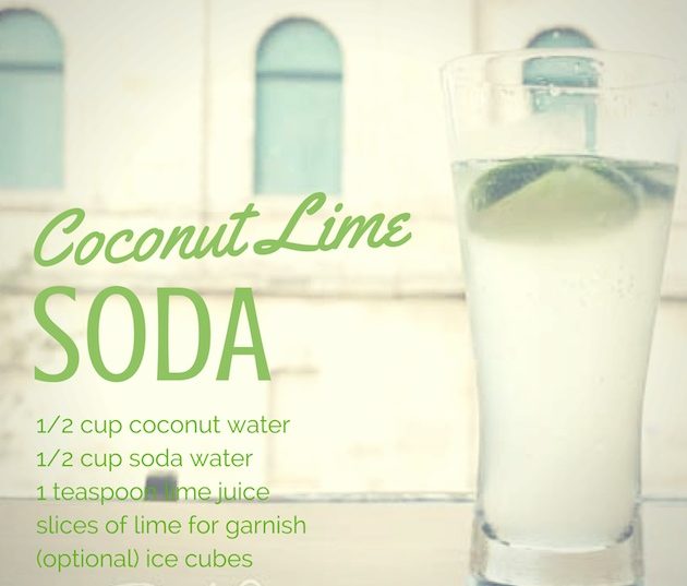coconut lime soda - paleo drink recipes