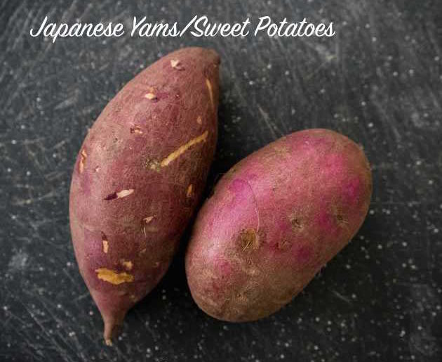 Types of sweet potatoes - Japanese yams