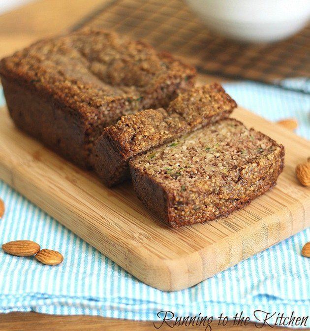 Paleo Almond Zucchini Bread from Running to the Kitchen