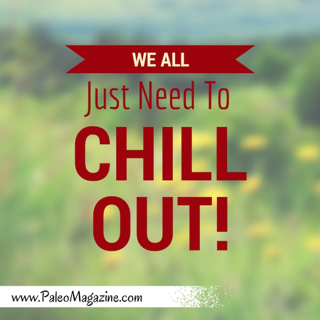 we all just need to chill out - paleo stress