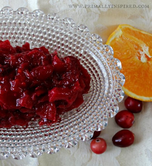 Paleo Thanksgiving Cranberry Sauce