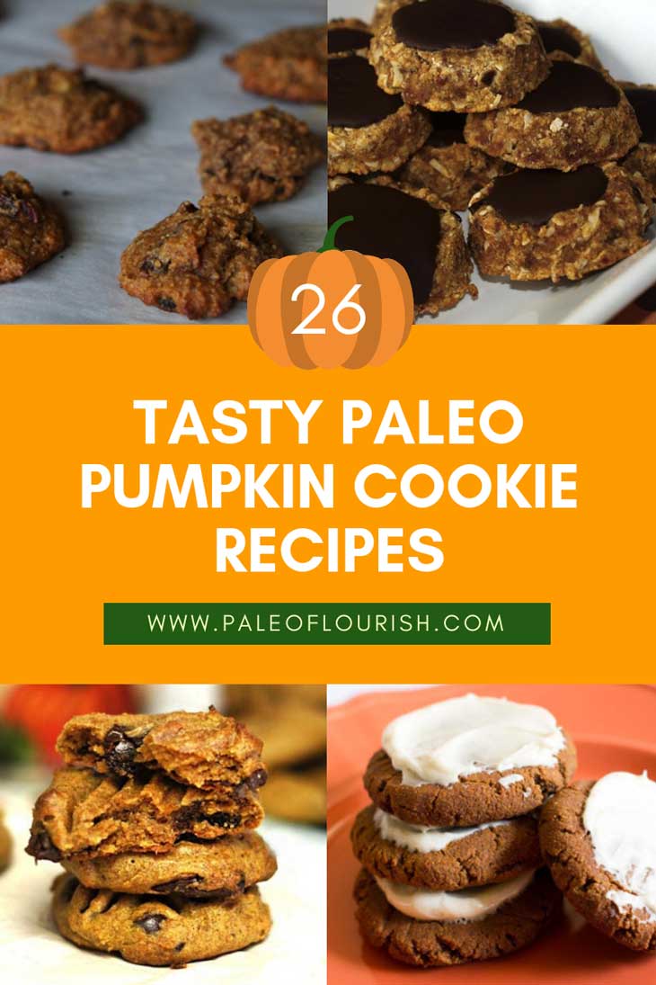 Paleo Pumpkin Cookie Recipes - 26 Tasty Paleo Pumpkin Cookie Recipes https://paleoflourish.com/26-tasty-paleo-pumpkin-cookie-recipes
