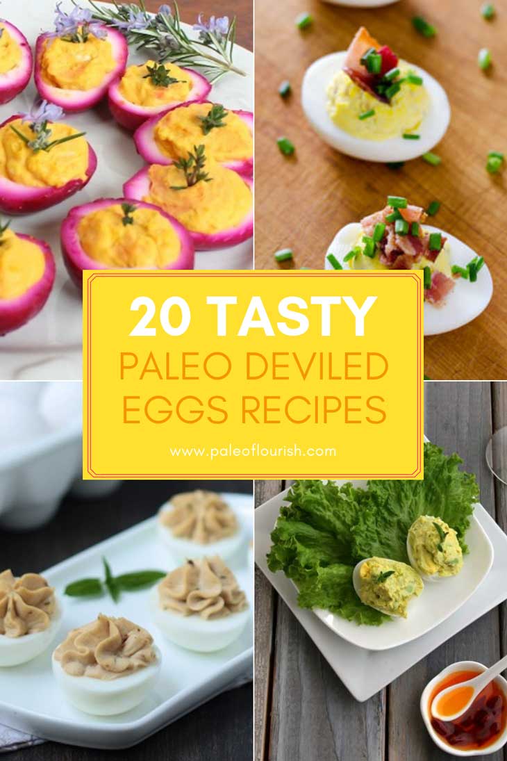 Paleo Deviled Eggs Recipes - 20 Tasty Paleo Deviled Eggs Recipes https://paleoflourish.com/20-tasty-paleo-deviled-eggs-recipes