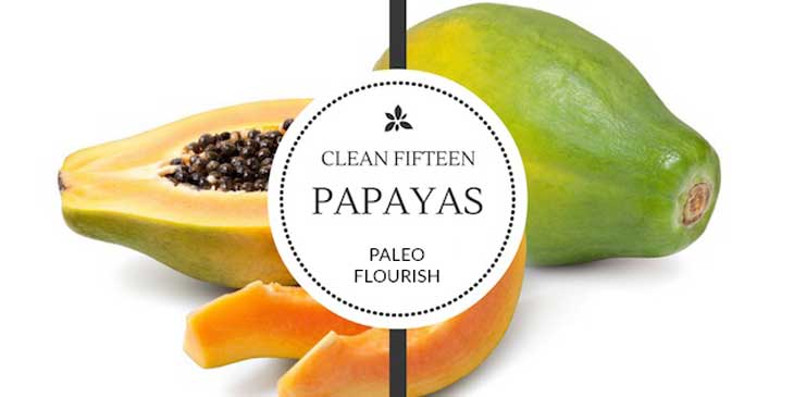clean 15 organic foods papayas