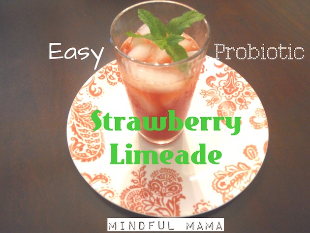 Strawberry Limeade from the Mindful Mama