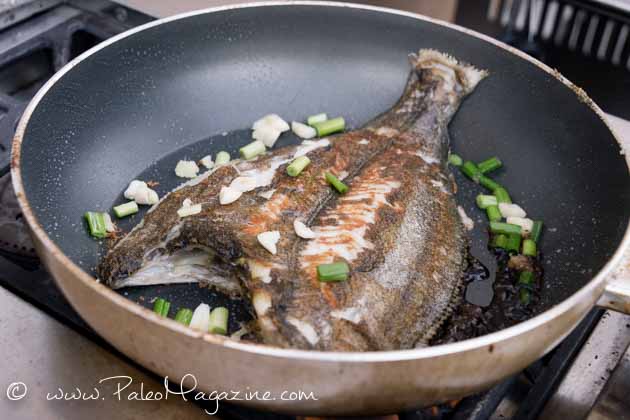 paleo Chinese Petrale Sole Recipe with Ginger and Garlic