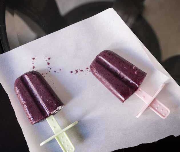 Blueberry Coconut Popsicles Paleo Recipe Dairy-Free, AIP