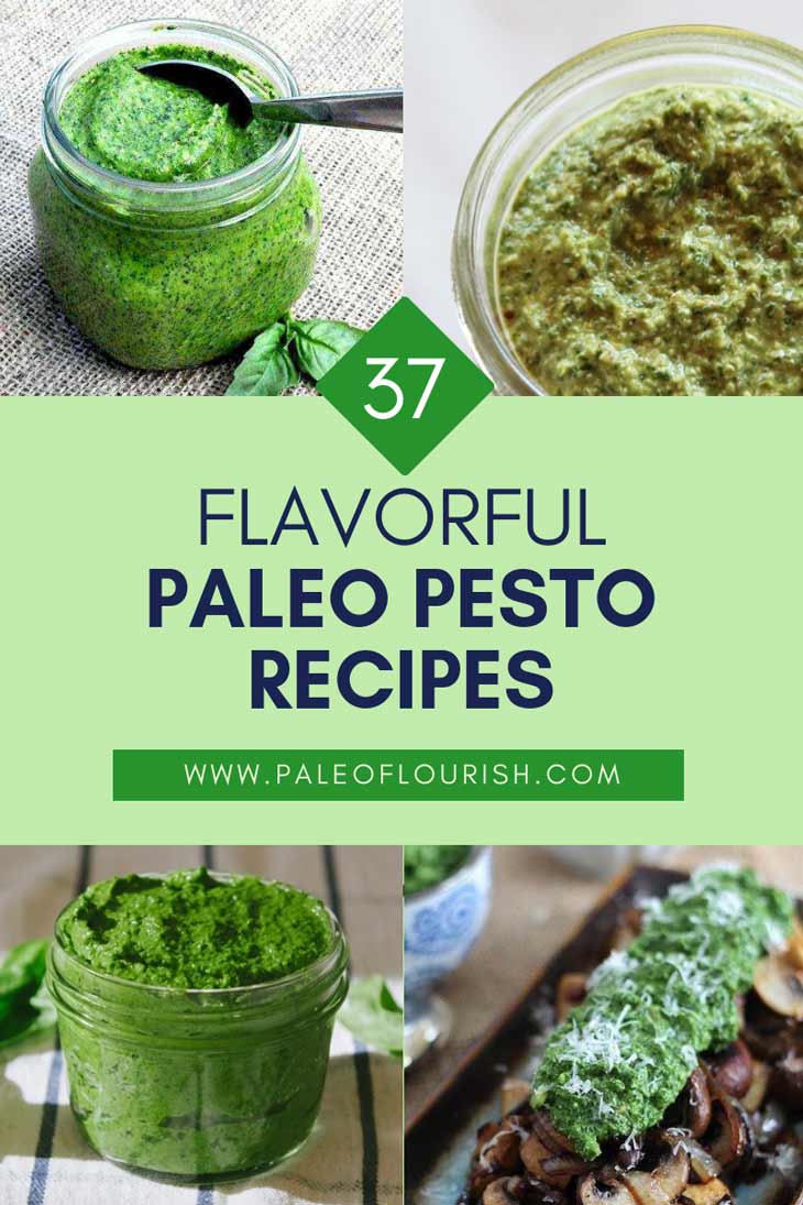 Paleo Pesto Recipes - 37 Flavorful Paleo Pesto Recipes https://paleoflourish.com/37-flavorful-paleo-pesto-recipes