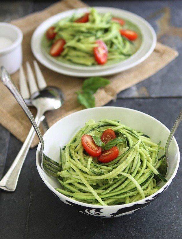 Paleo Zucchini Noodles Recipe from Running to the Kitchen