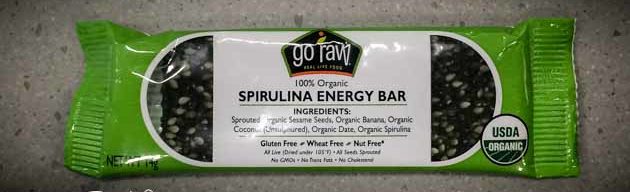 go raw spirulina energy bar review