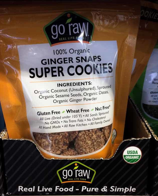 review of go raw cookies ginger snaps flavor