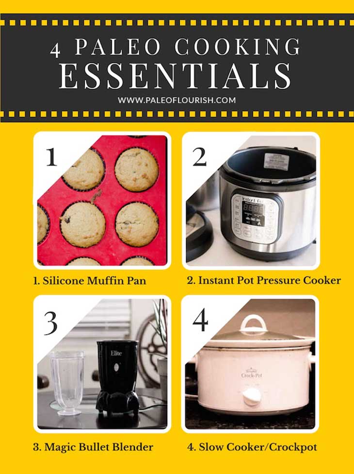 4 paleo cooking essentials infographics image