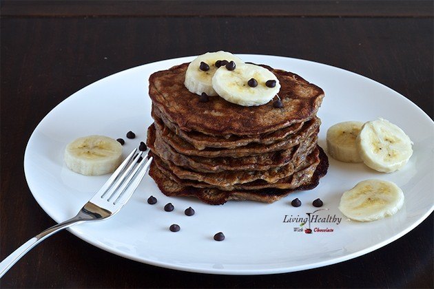 Paleo Banana Pancakes from Living Healthy with Chocolate
