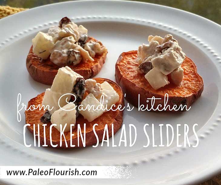 Paleo Chicken Salad Sliders Recipe https://paleoflourish.com/paleo-chicken-sliders-recipe