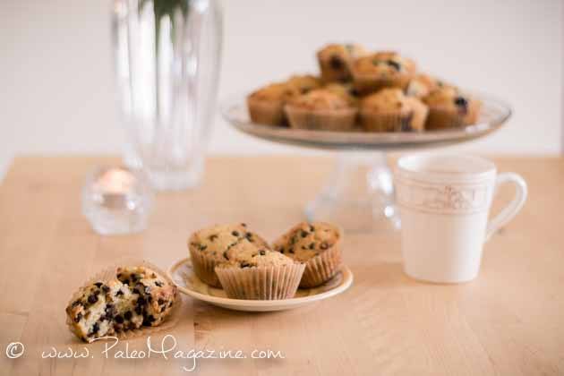 Paleo Chocolate Chip Muffins Recipe #paleo #recipes #gluten-free https://paleoflourish.com/paleo-chocolate-chip-muffins-recipe-gf