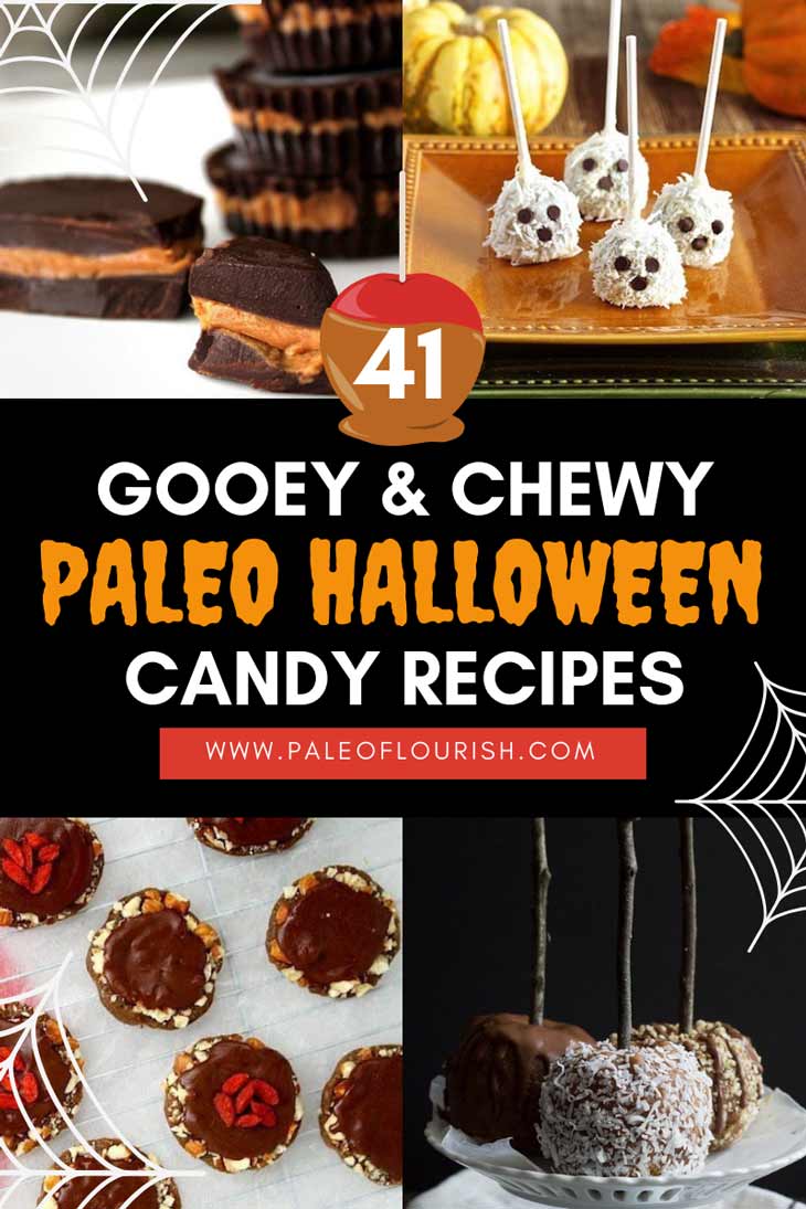 Paleo Halloween Candy Recipes - 41 Gooey and Chewy Paleo Halloween Candy Recipes https://paleoflourish.com/47-gooey-and-chewy-paleo-halloween-candy-recipes