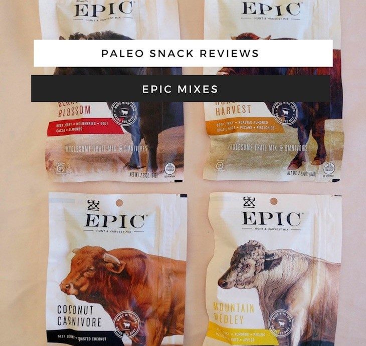 Paleo Snack reviews - Epic Mixes