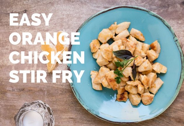 easy orange chicken saute recipe https://paleoflourish.com/easy-orange-chicken-stir-fry #aip #paleo