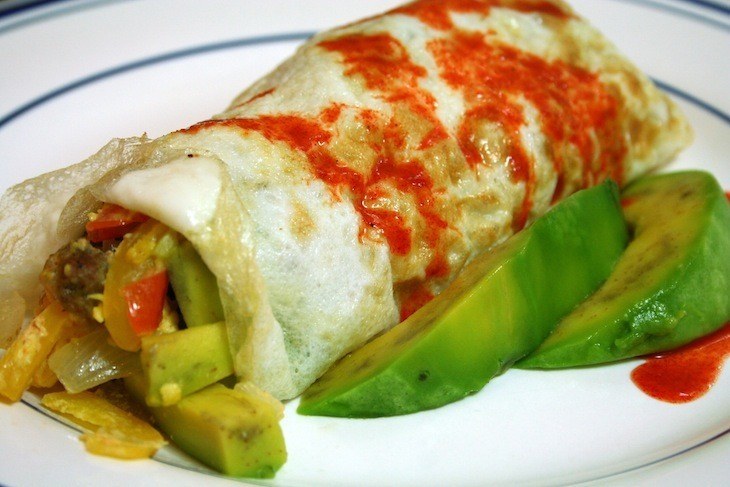 Paleo Breakfast Burrito Recipe from Finding My Fitness at https://paleoflourish.com/6-filling-paleo-breakfast-burrito-recipes