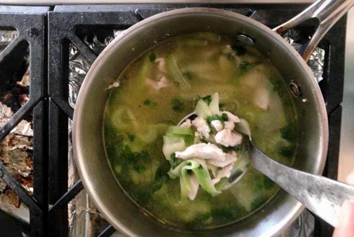 paleo chicken noodle soup recipe - get the full recipe here: https://paleoflourish.com/paleo-chicken-noodle-soup-recipe